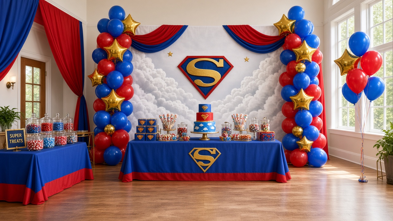 Superman doğum günü organizasyonu